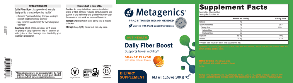 Metagenics Herbulk Fiber powder orange