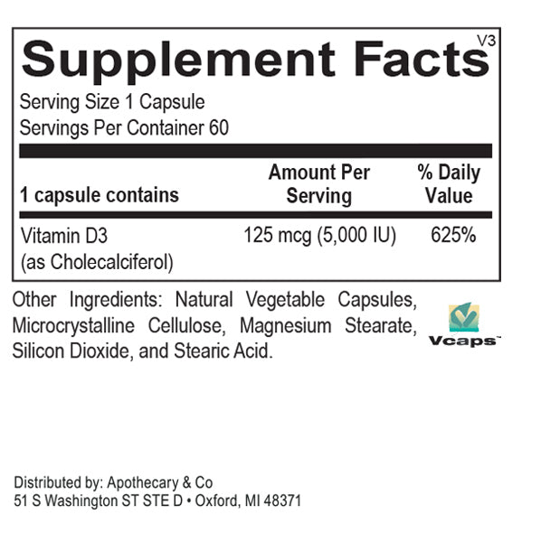 Vitamin D3 5,000IU