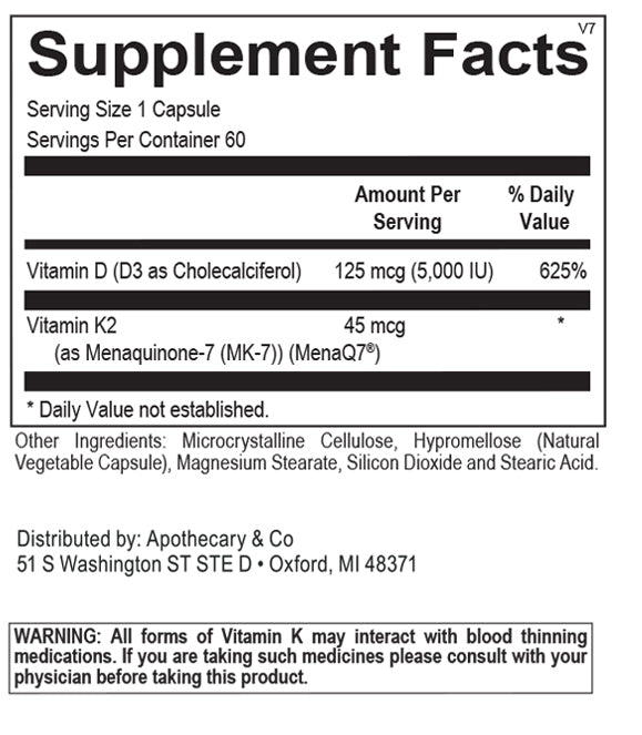 Vitamin D3/K2